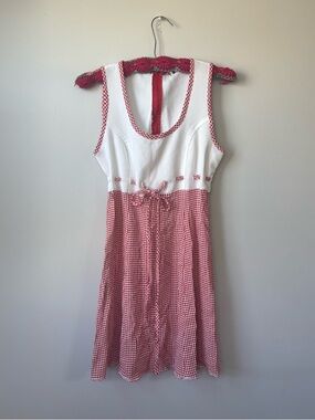 Vintage Gingham Babydoll Dress